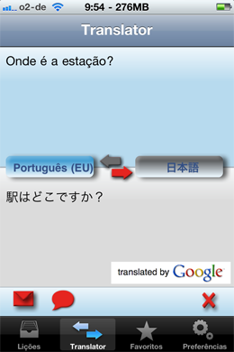 iSayHello dicionário de viagem App