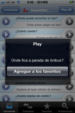 iSayHello diccionario de viajes App