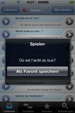iSayHello Reisewörterbuch App
